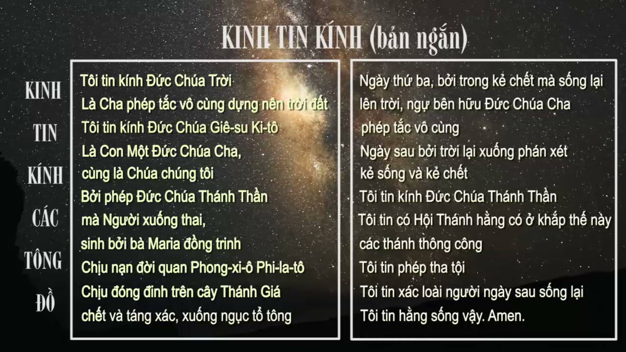 Kinh Tin Kính bản ngắn