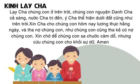 Kinh Lạy Cha - File Ảnh có kèm lời để đọc