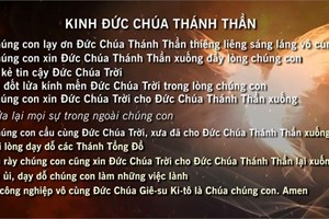 Kinh Chúa Thánh Thần