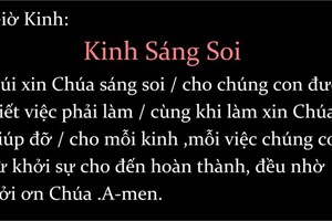 Kinh Sáng Soi