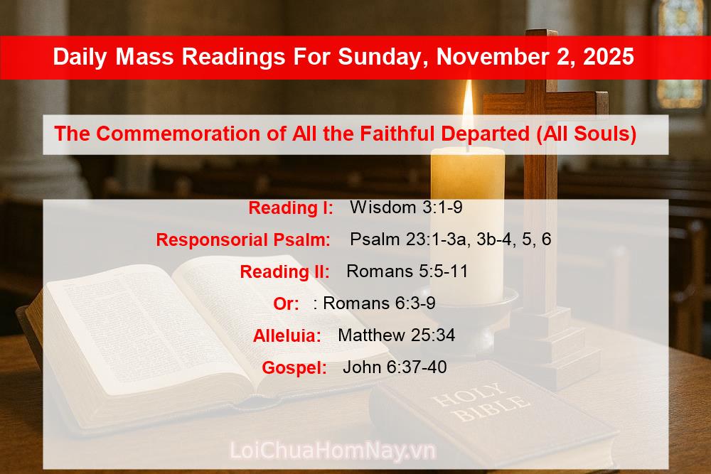 Daily Mass Readings For Sunday, November 2, 2025 (Readings, Gospel, and ...